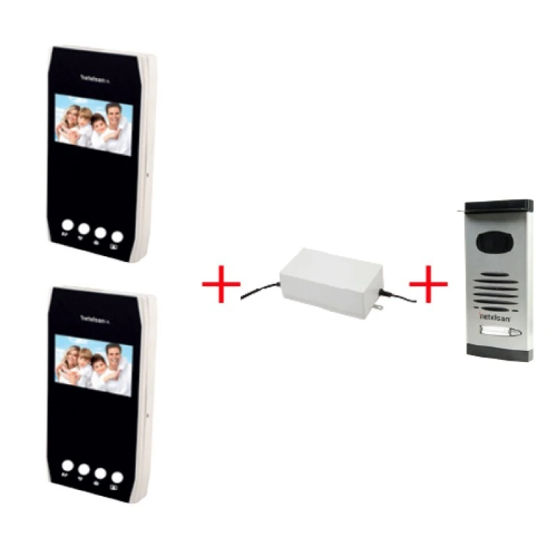 WARRIOR X4.3” Renkli Butonlu LCD Görüntülü Villa Kitler (İkili)